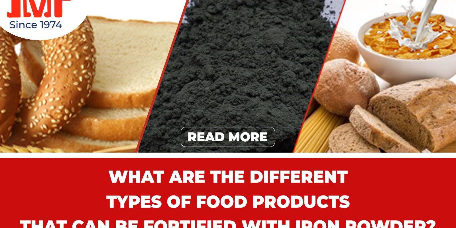 What are the different types of food products that can be fortified with iron powder?