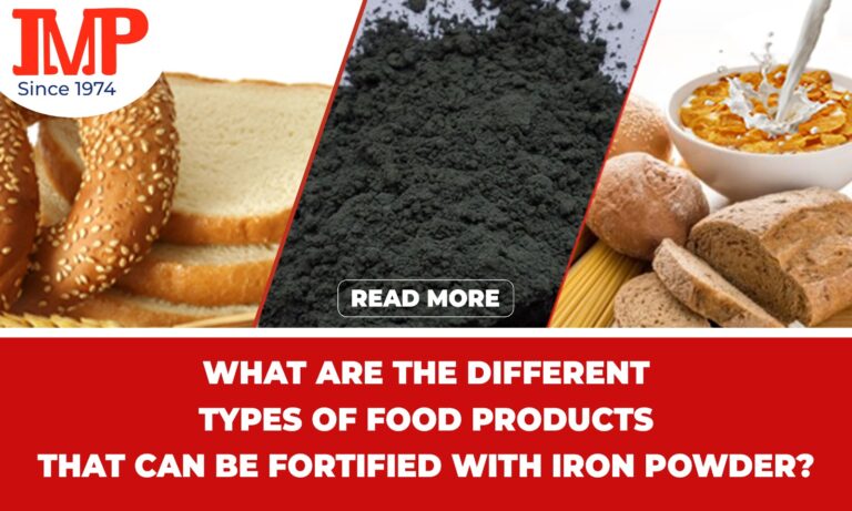 What are the different types of food products that can be fortified with iron powder?