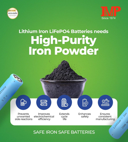High-Purity Iron in LiFePO₄